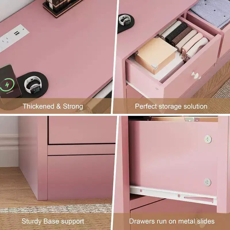 Comò a 12 cassetti, comò nero grande a 6 cassetti per camera da letto, comò e cassettiere in legno per camera da letto, soggiorno