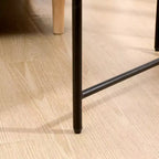 MAYEERTY Tavolino laterale portaoggetti nero a 2 ripiani con struttura in metallo e piano in legno per soggiorno