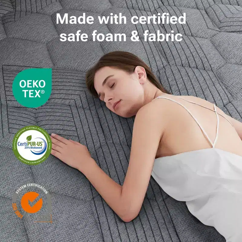 Materasso Ibrido Swedrea in Memory Foam Rinfrescante a Media Rigidità, Consegnato Arrotolato