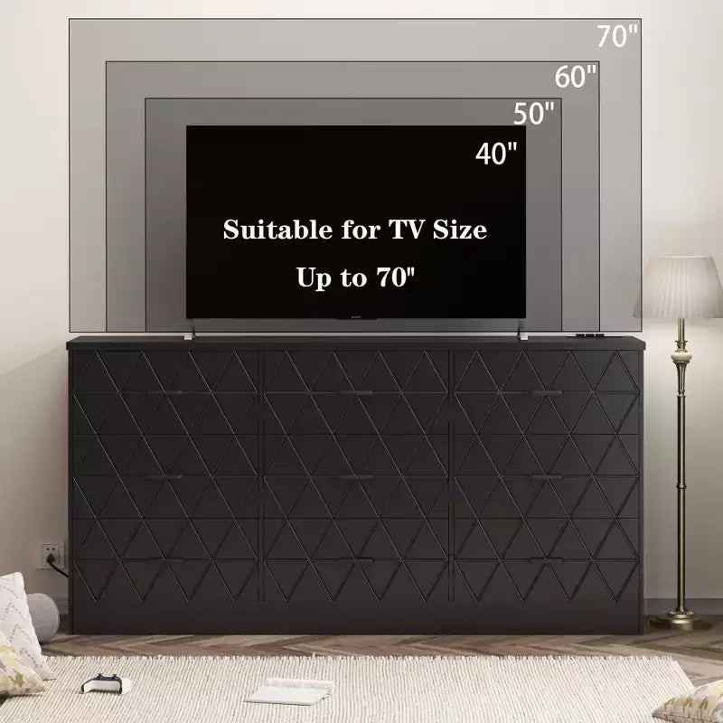 63 Cassettiera per camera da letto con 9 cassetti, comò moderno grande per armadio, organizer portaoggetti