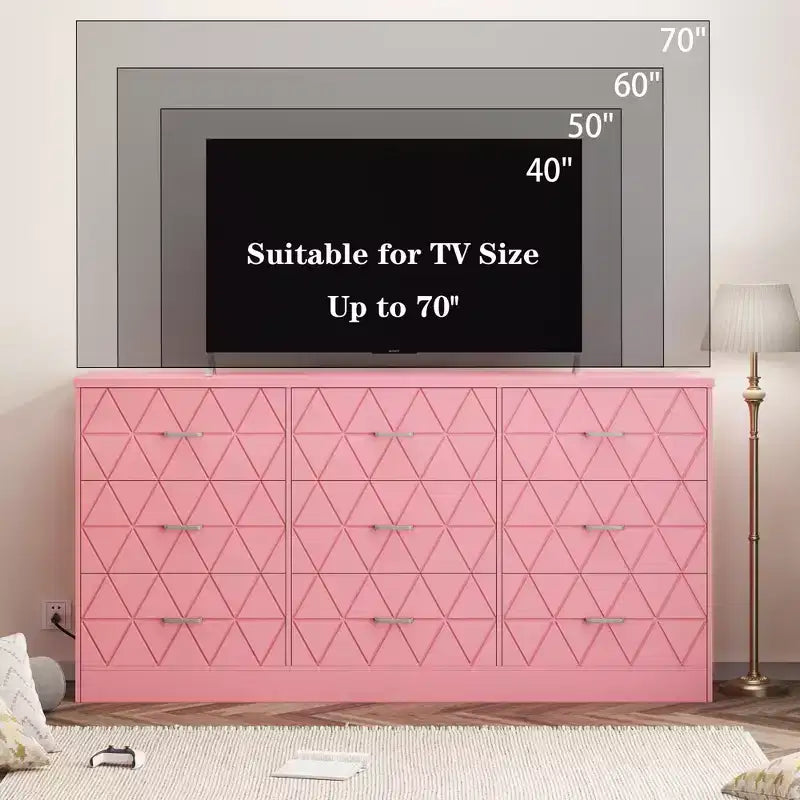 63 Cassettiera per camera da letto con 9 cassetti, comò moderno grande per armadio, organizer portaoggetti