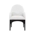 Meridian Furniture, Sedia da pranzo Waldorf in tessuto Bouclé