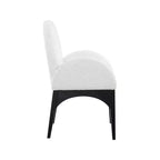Meridian Furniture, Sedia da pranzo Waldorf in tessuto Bouclé