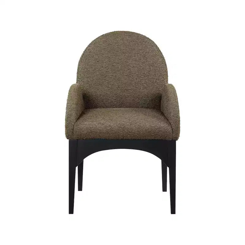 Meridian Furniture, Sedia da pranzo Waldorf in tessuto Bouclé