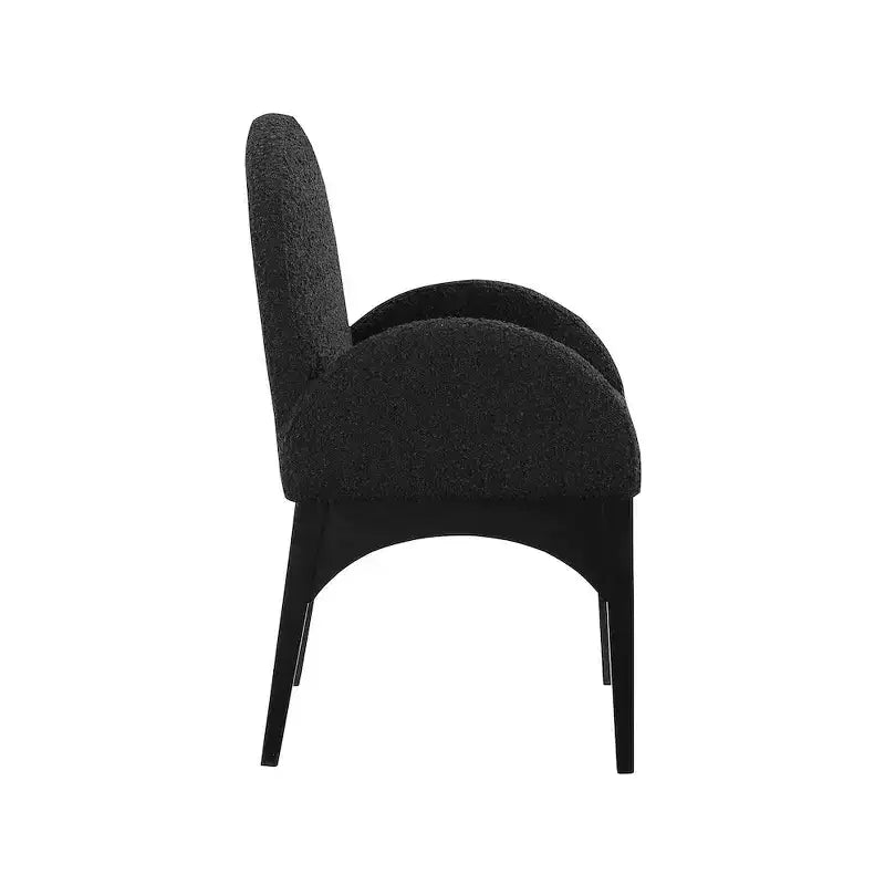 Meridian Furniture, Sedia da pranzo Waldorf in tessuto Bouclé