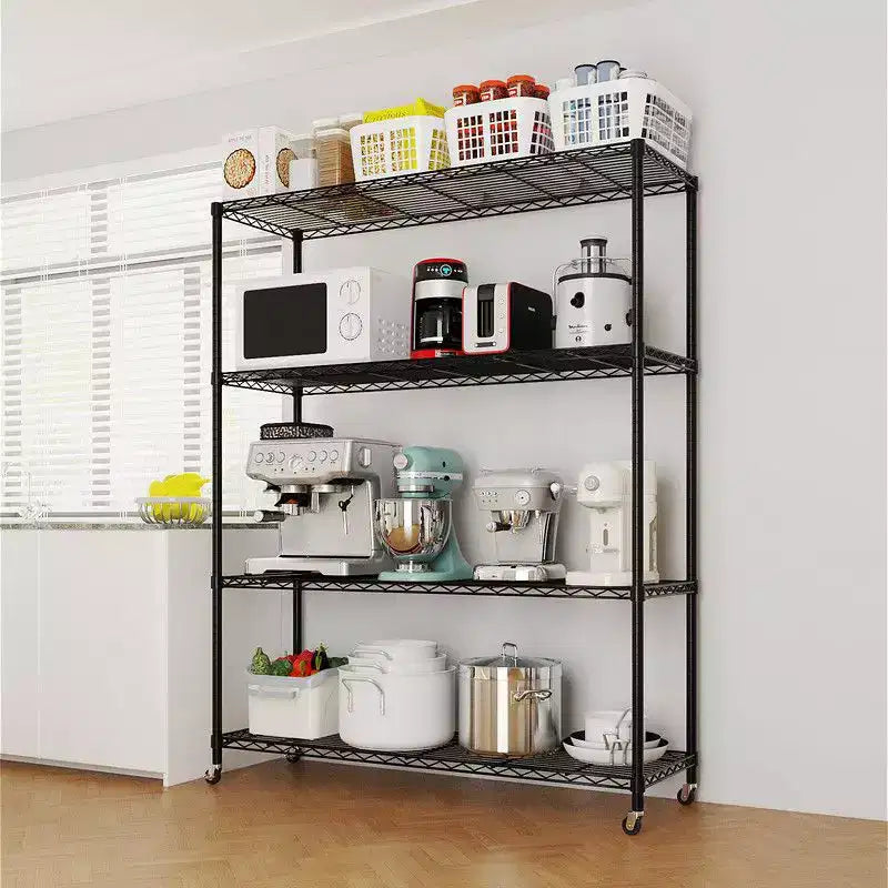 Scaffalatura in filo metallico regolabile resistente con ruote 1200 libbre NSF