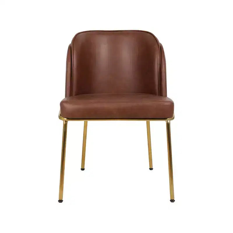 Meridian Furniture, Sedia da pranzo Jagger in pelle vegana, set da 2