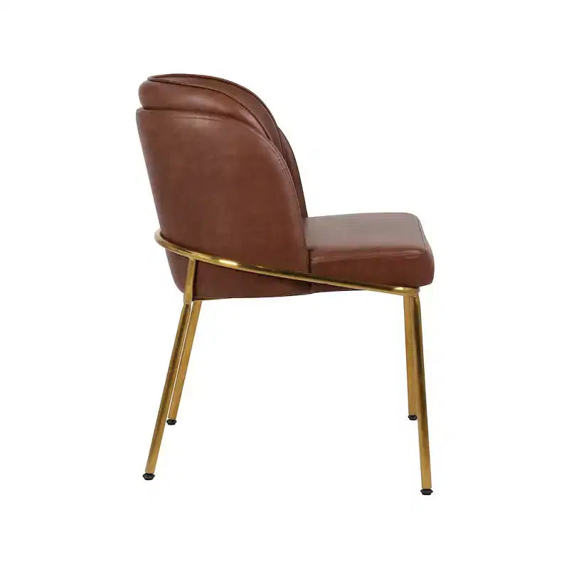 Meridian Furniture, Sedia da pranzo Jagger in pelle vegana, set da 2