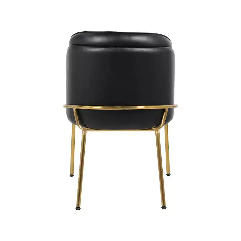 Meridian Furniture, Sedia da pranzo Jagger in pelle vegana, set da 2