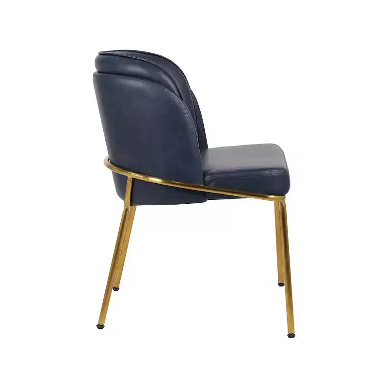Meridian Furniture, Sedia da pranzo Jagger in pelle vegana, set da 2
