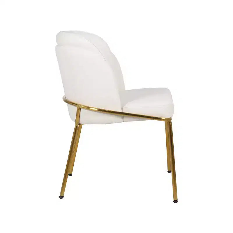 Meridian Furniture, Sedia da pranzo Jagger in pelle vegana, set da 2