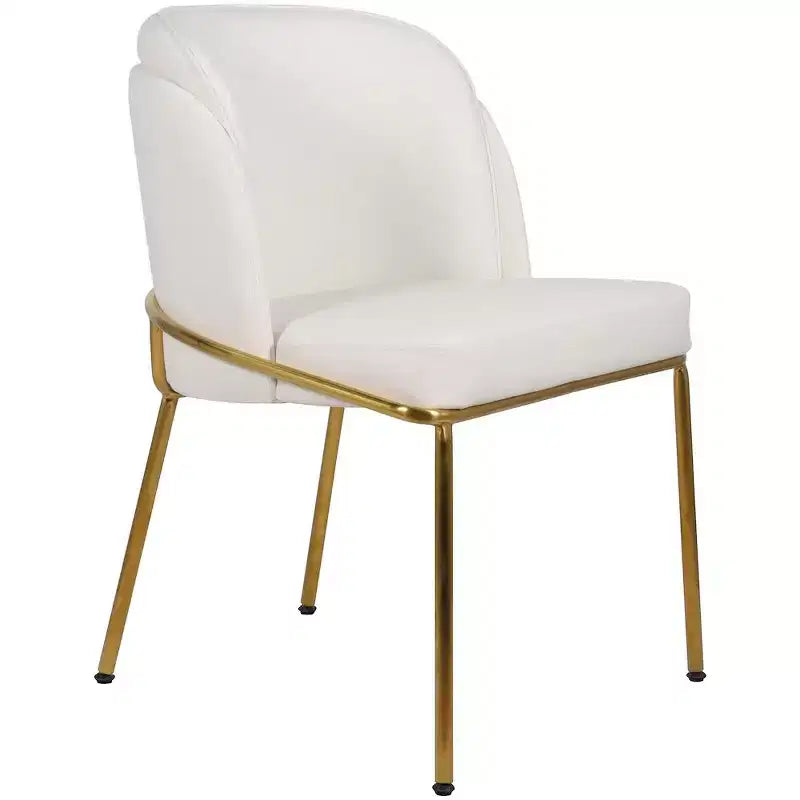 Meridian Furniture, Sedia da pranzo Jagger in pelle vegana, set da 2