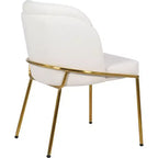 Meridian Furniture, Sedia da pranzo Jagger in pelle vegana, set da 2