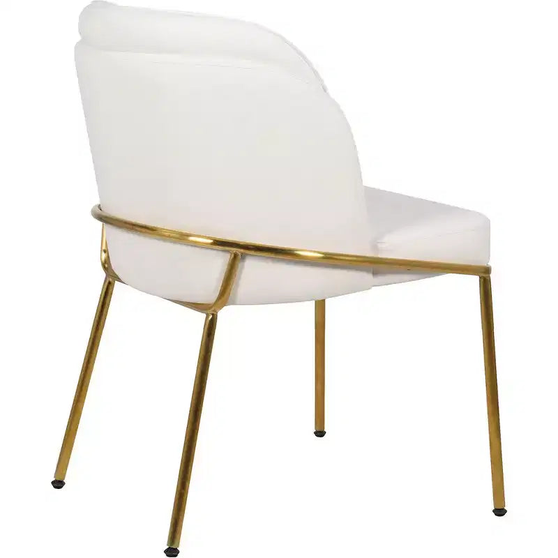 Meridian Furniture, Sedia da pranzo Jagger in pelle vegana, set da 2