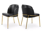 Meridian Furniture,Jagger Vegan Leather Dining Chair, Set of 2