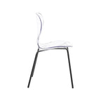 Meridian Furniture, Sedia da pranzo Clarion Nera Opaca, Set da 2