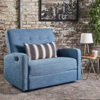 Poltrona Reclinabile Manuale Standard Merax Sleek 47 con Comodo Design Trapuntato