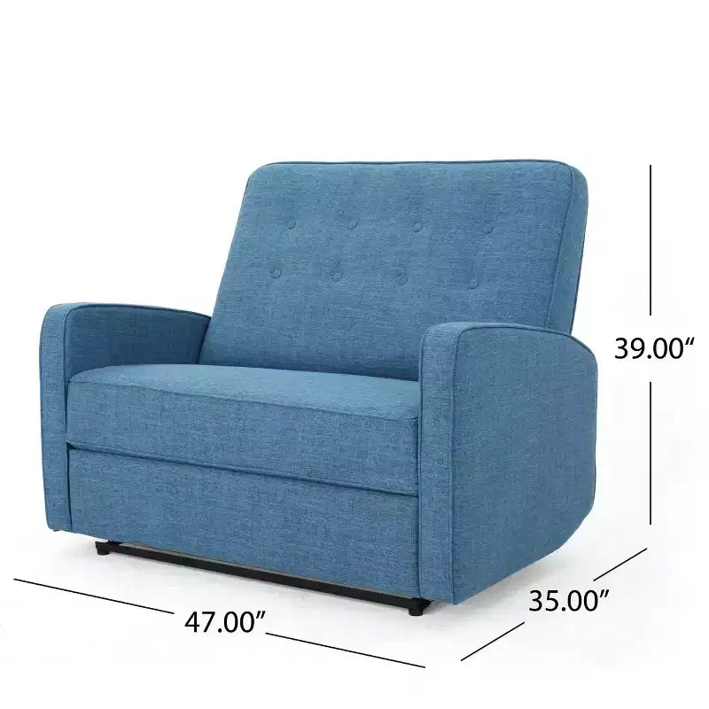 Poltrona Reclinabile Manuale Standard Merax Sleek 47 con Comodo Design Trapuntato