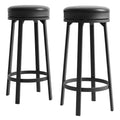 2 Piece 30 Inch Rotating Bar Stool with Iron Frame, MDF Seat, 360 Degree Swivel, Durable Construction, and Modern Design