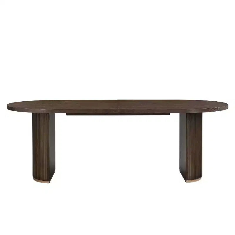 Christopher Knight Home Ilumia Set da 7 Pezzi Rustico in Rattan e Gomma, Sedie da Pranzo Imbottite con Tavolo Ovale a Doppio Basamento