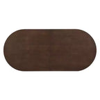 Christopher Knight Home Ilumia Set da 7 Pezzi Rustico in Rattan e Gomma, Sedie da Pranzo Imbottite con Tavolo Ovale a Doppio Basamento