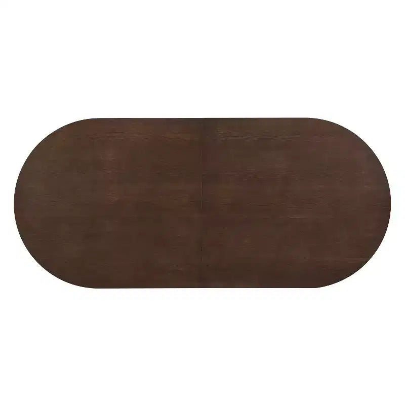 Christopher Knight Home Ilumia Set da 7 Pezzi Rustico in Rattan e Gomma, Sedie da Pranzo Imbottite con Tavolo Ovale a Doppio Basamento