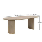 Christopher Knight Home Ilumia Set da 7 Pezzi Rustico in Rattan e Gomma, Sedie da Pranzo Imbottite con Tavolo Ovale a Doppio Basamento