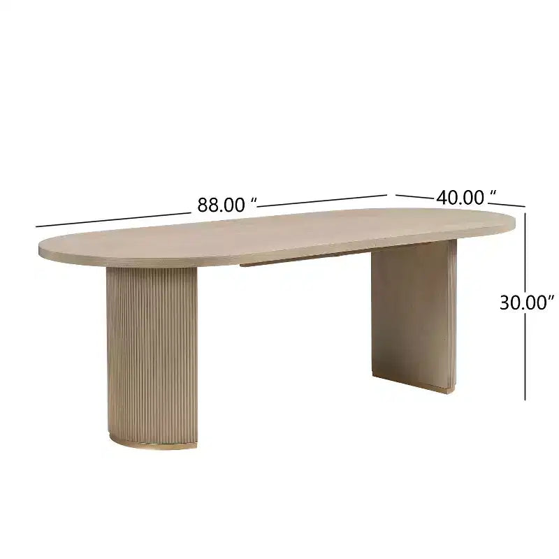 Christopher Knight Home Ilumia Set da 7 Pezzi Rustico in Rattan e Gomma, Sedie da Pranzo Imbottite con Tavolo Ovale a Doppio Basamento