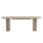 Christopher Knight Home Ilumia Set da 7 Pezzi Rustico in Rattan e Gomma, Sedie da Pranzo Imbottite con Tavolo Ovale a Doppio Basamento