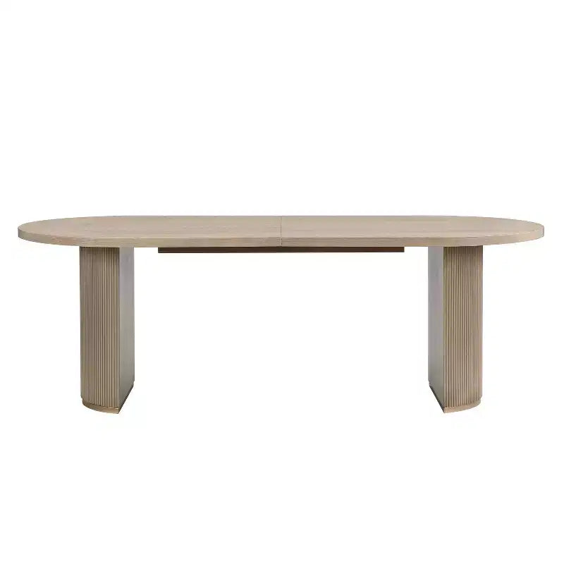 Christopher Knight Home Ilumia Set da 7 Pezzi Rustico in Rattan e Gomma, Sedie da Pranzo Imbottite con Tavolo Ovale a Doppio Basamento