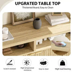 Madia credenza scanalata da 65,8 pollici con 4 ante, mobile contenitore moderno per cucina, sala da pranzo, soggiorno, ingresso