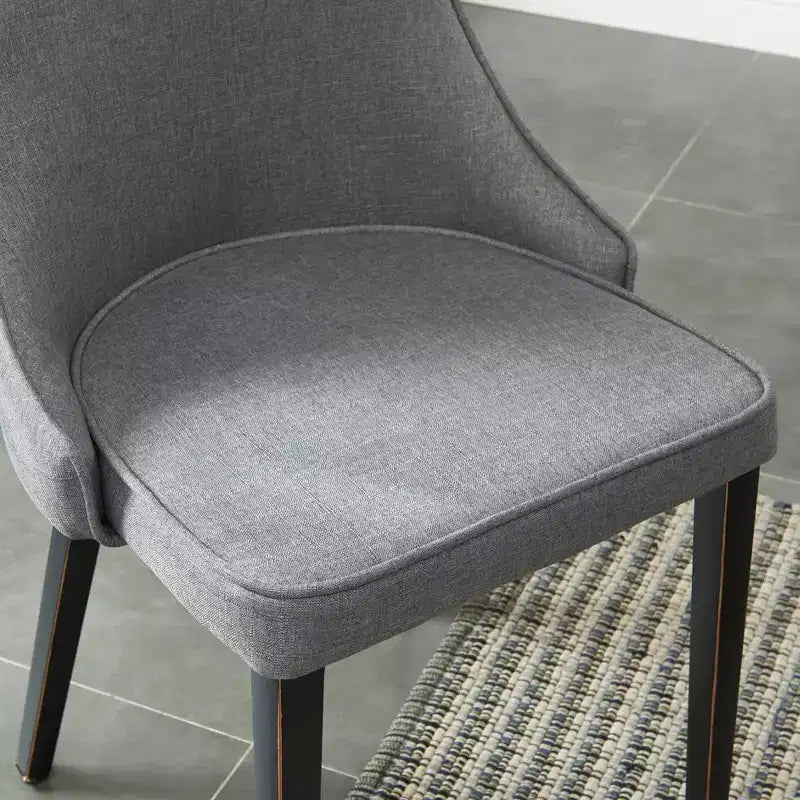 Sedie da pranzo moderne imbottite Probe Hues, sedia in metallo senza braccioli per cucina e sala da pranzo