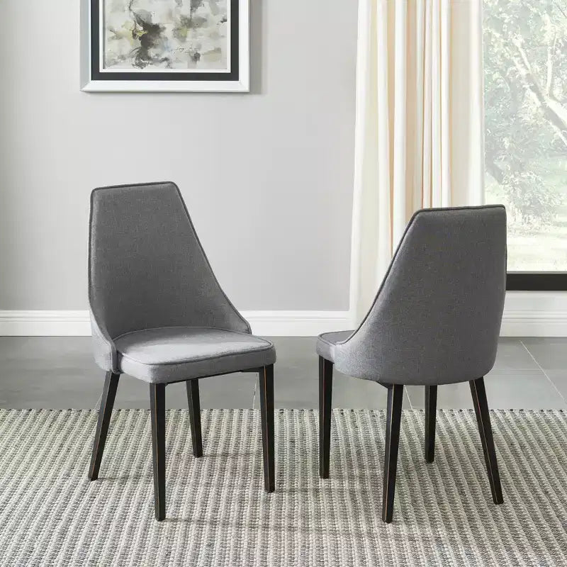Sedie da pranzo moderne imbottite Probe Hues, sedia in metallo senza braccioli per cucina e sala da pranzo