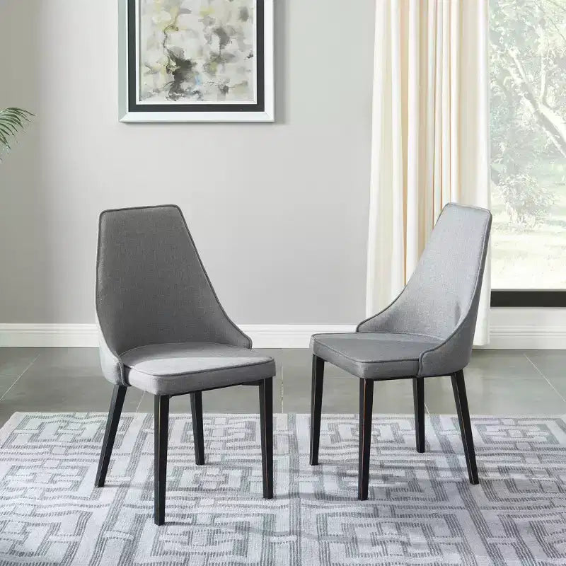 Sedie da pranzo moderne imbottite Probe Hues, sedia in metallo senza braccioli per cucina e sala da pranzo