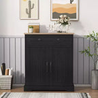 Credenza a buffet con contenitore, mobile contenitore con anta e ripiano regolabile, tavolino consolle moderno da bar
