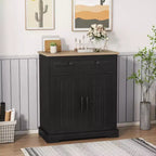 Credenza a buffet con contenitore, mobile contenitore con anta e ripiano regolabile, tavolino consolle moderno da bar