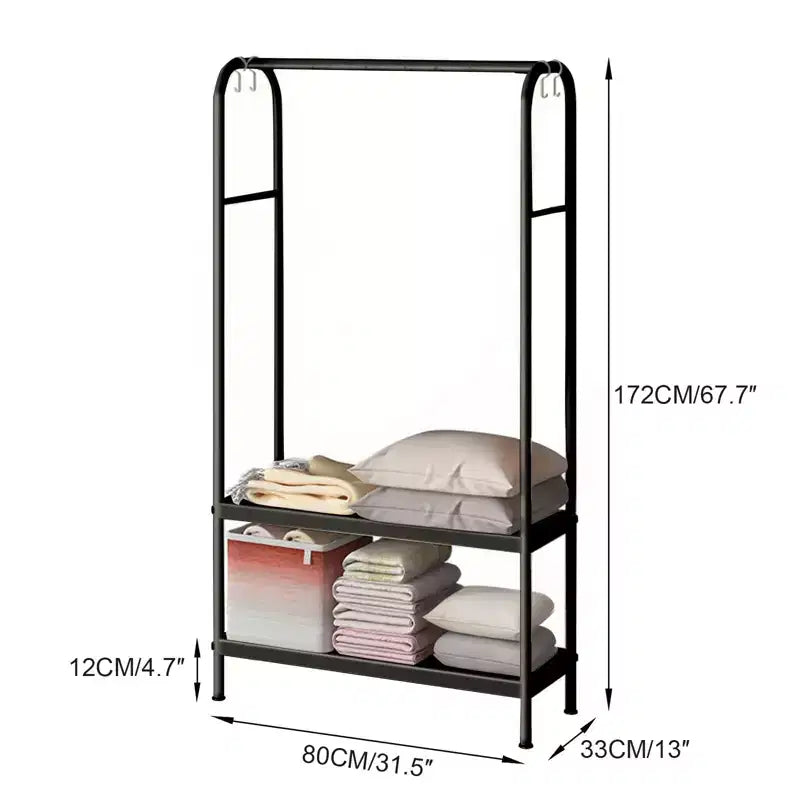 Stender appendiabiti, Armadio portatile per vestiti, Appendiabiti in metallo resistente, Guardaroba autoportante