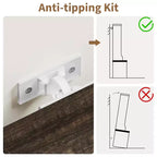 Garvee Farmhouse Appendiabiti da Ingresso 3-in-1 con Scarpiera e 6 Ganci, Panca da Ingresso con Contenitore e Ganci, Appendiabiti da Terra per Ingresso Camera da Letto