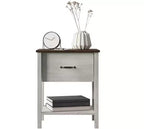 Comodino Home Design Sana, rovere bianco