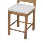 Sgabelli da bancone imbottiti Christopher Knight Home Kinich Boho in rattan e legno di gomma (set da 2)