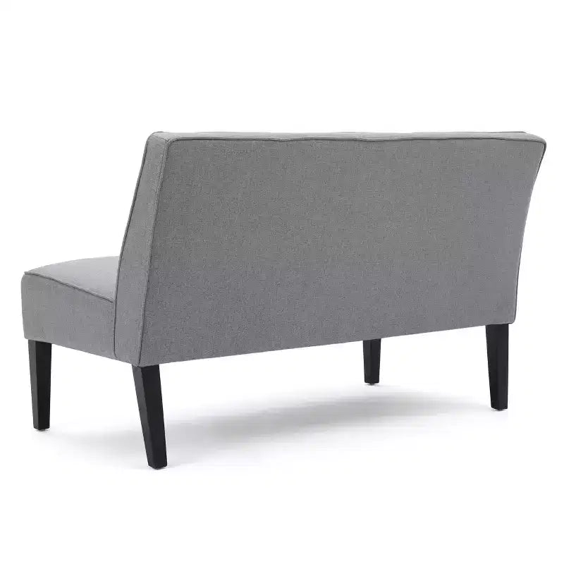 GDFStudio Gravina Divanetto Imbottito Contemporaneo Senza Braccioli con Gambe in Legno di Betulla
