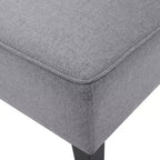 GDFStudio Gravina Divanetto Imbottito Contemporaneo Senza Braccioli con Gambe in Legno di Betulla