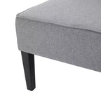 GDFStudio Gravina Divanetto Imbottito Contemporaneo Senza Braccioli con Gambe in Legno di Betulla