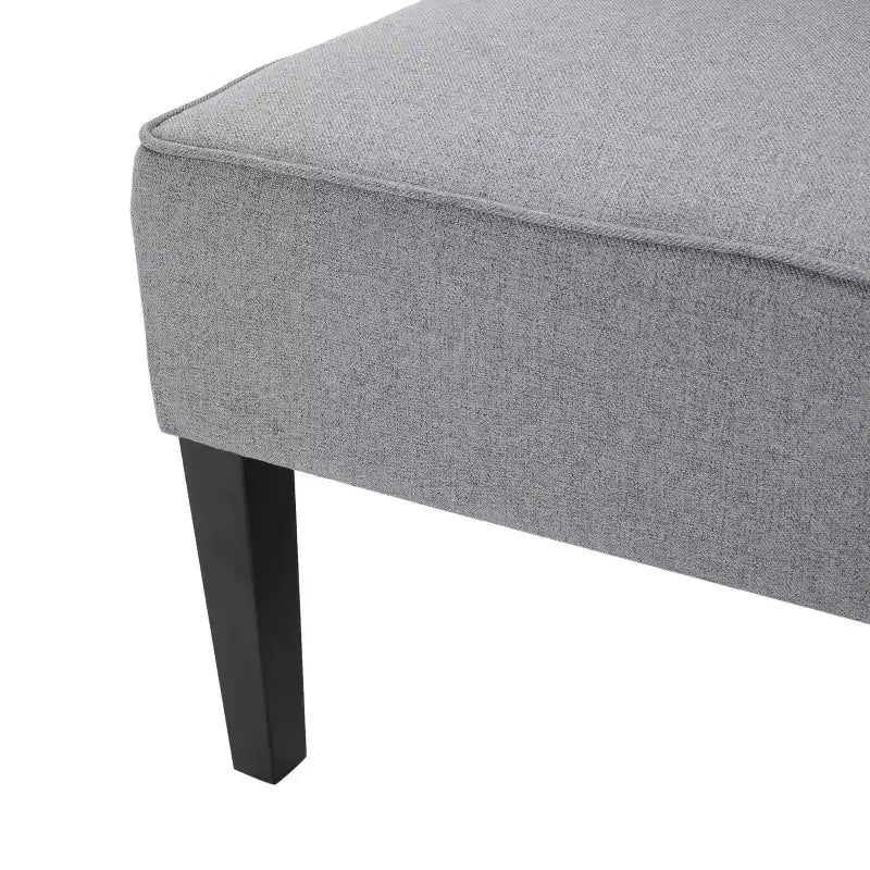 GDFStudio Gravina Divanetto Imbottito Contemporaneo Senza Braccioli con Gambe in Legno di Betulla