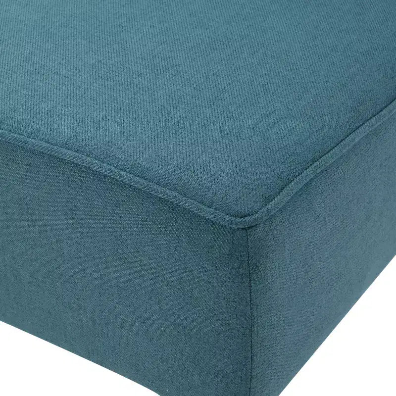 GDFStudio Gravina Divanetto Imbottito Contemporaneo Senza Braccioli con Gambe in Legno di Betulla