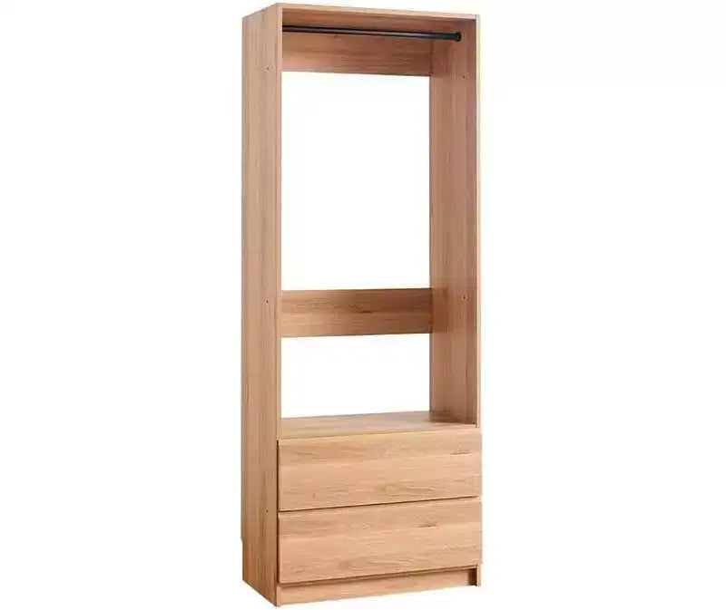 HomeStock Prosper 32 Cabina armadio in legno con due cassetti