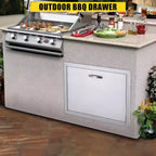 Anta di accesso per barbecue in acciaio inox spazzolato, ante per mobili da cucina da esterno, ante durevoli e resistenti alle intemperie per isole barbecue, adatte per esterni