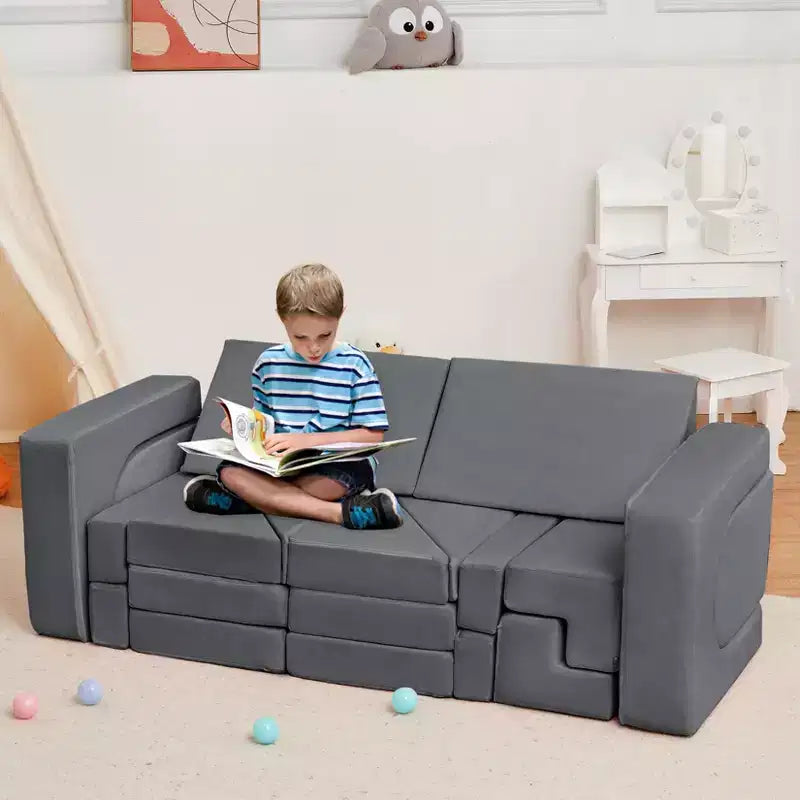 Divano da Gioco Modulare per Bambini, Set di Mobili Componibili a 22 Pezzi per Bambini, Mobili Creativi per Sala Giochi per Bambini