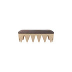 Meridian Furniture, Panca in velluto e pelliccia Altair