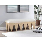 Meridian Furniture, Panca in velluto e pelliccia Altair